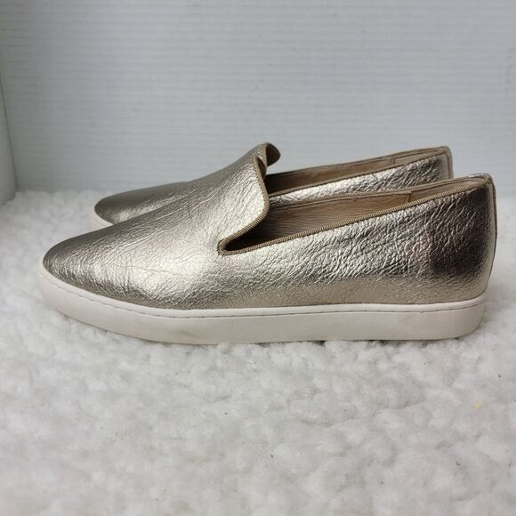 Birdies The Swift Women's Sneaker Size 7 Gold Leather Slip On Shoes SWF-GLD-0 - Picture 3 of 10